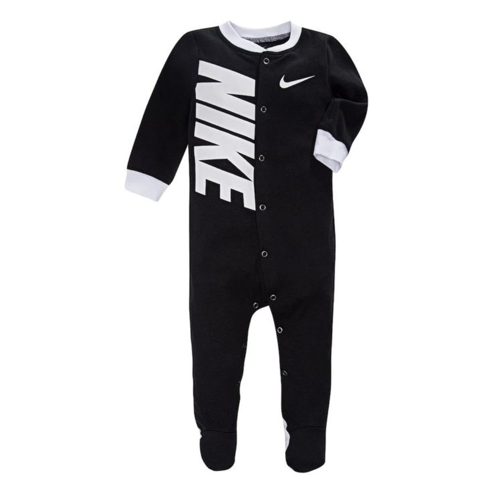 Baby Nike Logo Snap Footed Sleep & Play
